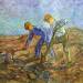 Two Peasants Digging (after Millet)